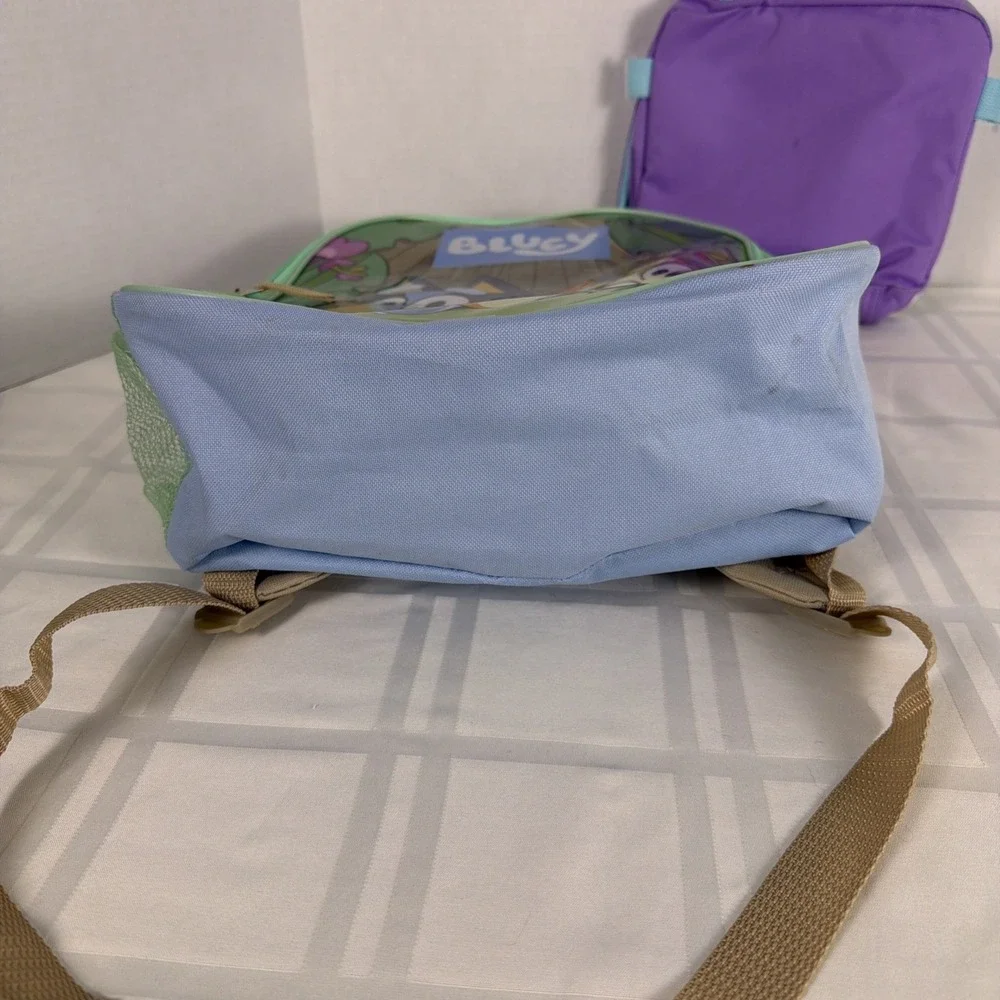 Bluey Character Backpack with Lunch Box School‎ Bag Set for Kids